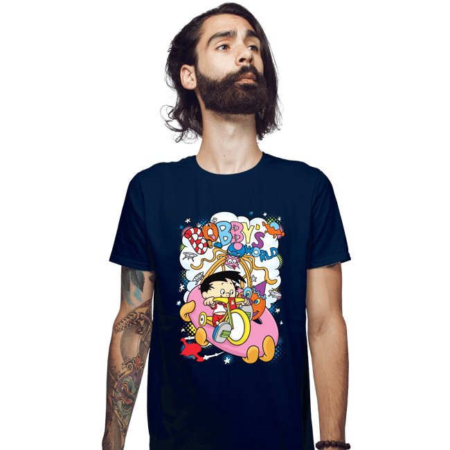 Secret_Shirts Fitted Shirts, Mens / Small / Navy Bobby's World