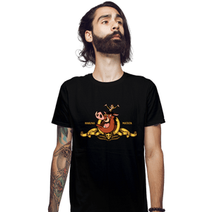 Daily_Deal_Shirts Fitted Shirts, Mens / Small / Black Hakuna Matata Studios