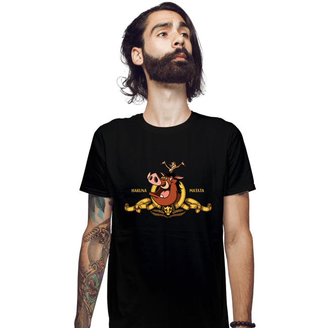 Daily_Deal_Shirts Fitted Shirts, Mens / Small / Black Hakuna Matata Studios