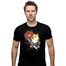 Load image into Gallery viewer, Secret_Shirts Fitted Shirts, Mens / Small / Black D&amp;D Doge Meme
