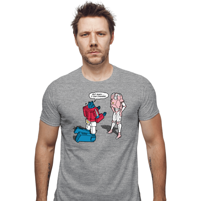 Daily_Deal_Shirts Fitted Shirts, Mens / Small / Sports Grey He Can Change