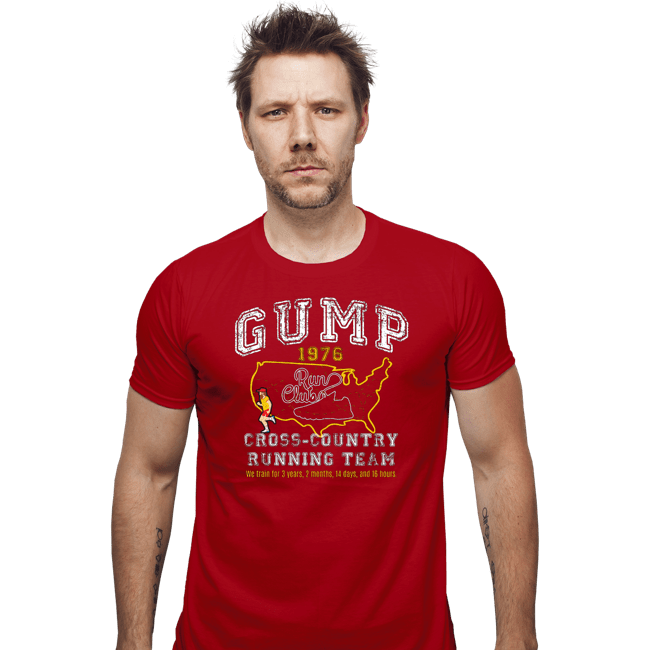 Daily_Deal_Shirts Fitted Shirts, Mens / Small / Red Gump Running