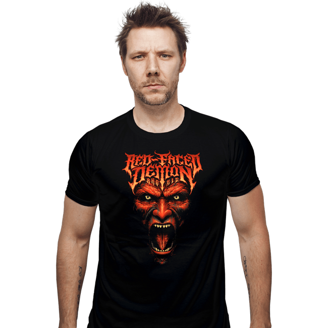 Shirts Fitted Shirts, Mens / Small / Black Red Faced Devil