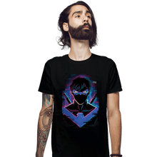Load image into Gallery viewer, Daily_Deal_Shirts Fitted Shirts, Mens / Small / Black Glitch Nightwing
