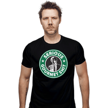 Load image into Gallery viewer, Shirts Fitted Shirts, Mens / Small / Black Serious Gourmet Coffee
