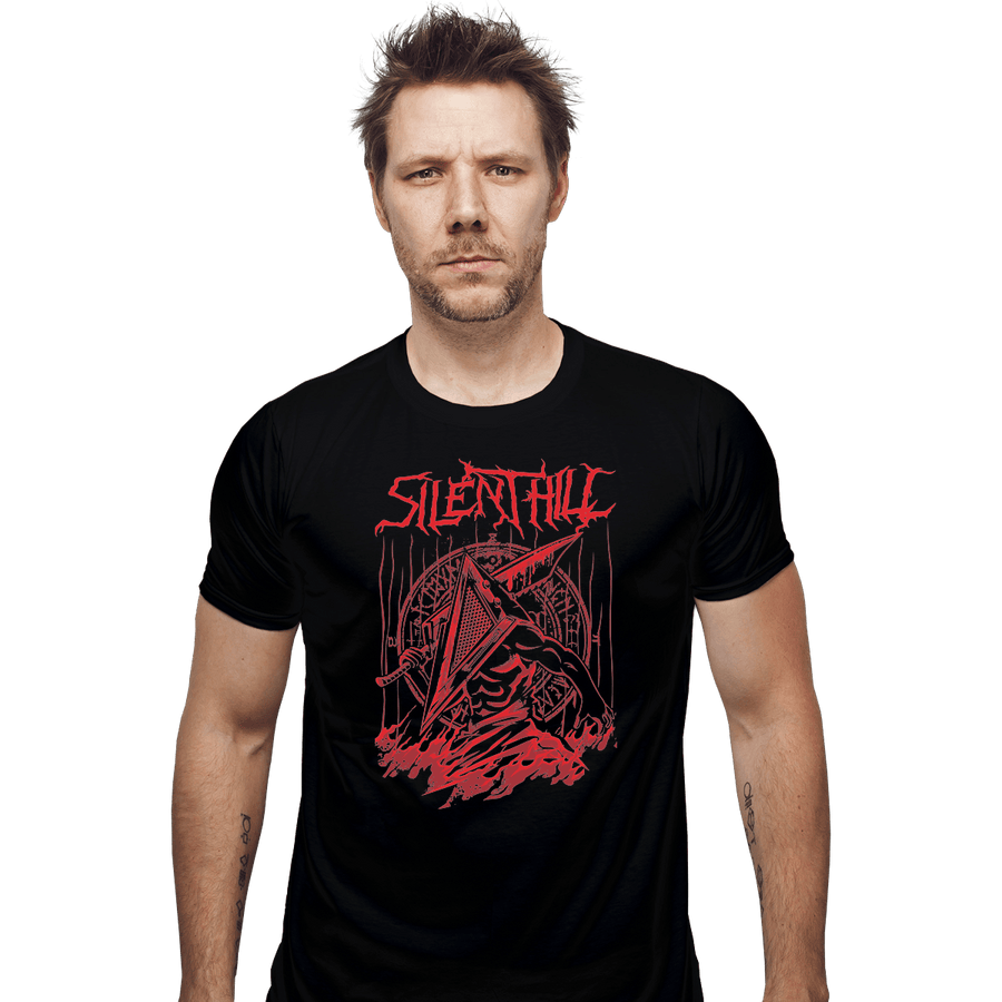 Shirts Fitted Shirts, Mens / Small / Black Silent Red Thing