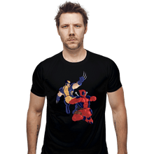 Load image into Gallery viewer, Secret_Shirts Fitted Shirts, Mens / Small / Black Wolverine And Deadpool

