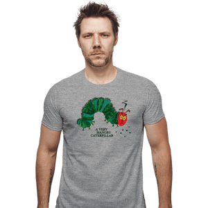 Secret_Shirts Fitted Shirts, Mens / Small / Sports Grey A Very Hangry Caterpillar