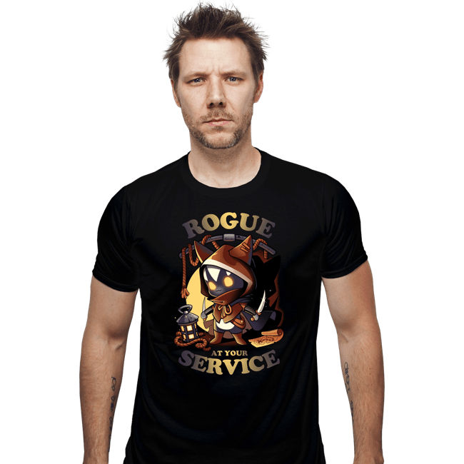 Daily_Deal_Shirts Fitted Shirts, Mens / Small / Black Rogue's Call