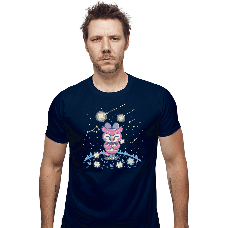 Shirts Fitted Shirts, Mens / Small / Navy Starry Owl