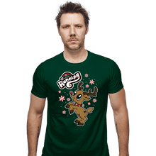Load image into Gallery viewer, Daily_Deal_Shirts Fitted Shirts, Mens / Small / Irish Green My Little Rudolph
