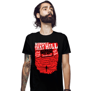 Daily_Deal_Shirts Fitted Shirts, Mens / Small / Black Running Up That Hill Tape