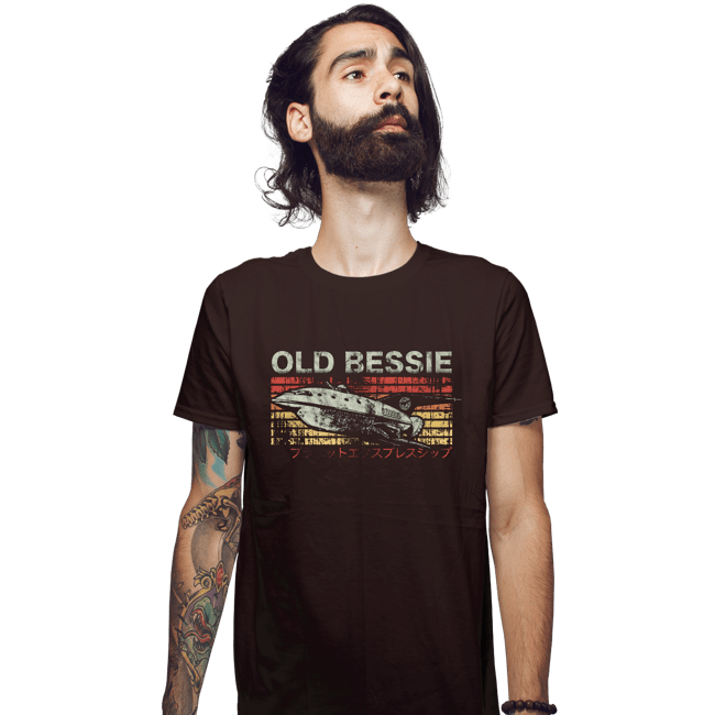 Shirts Fitted Shirts, Mens / Small / Dark Chocolate Retro Old Bessie