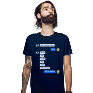 Secret_Shirts Fitted Shirts, Mens / Small / Navy Fairy Texts