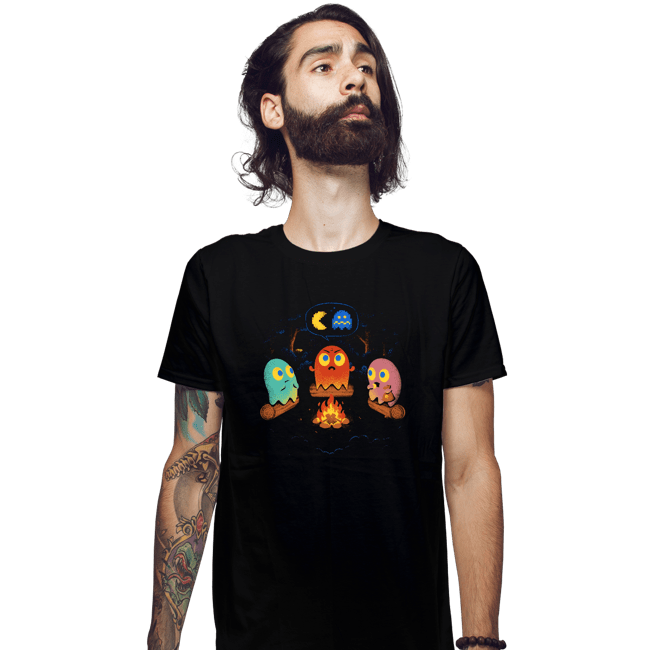 Secret_Shirts Fitted Shirts, Mens / Small / Black Spooky Ghost Stories