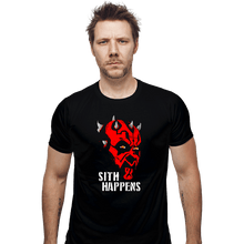 Load image into Gallery viewer, Secret_Shirts Fitted Shirts, Mens / Small / Black Sith Happens

