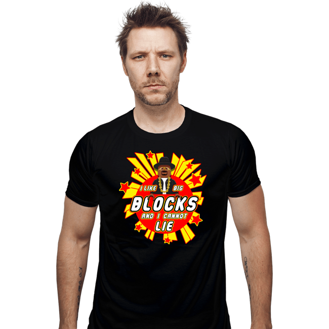 Secret_Shirts Fitted Shirts, Mens / Small / Black Big Blocks