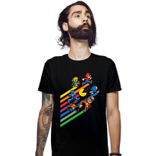 Load image into Gallery viewer, Daily_Deal_Shirts Fitted Shirts, Mens / Small / Black High Score Streak

