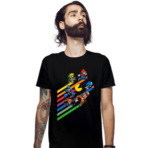 Daily_Deal_Shirts Fitted Shirts, Mens / Small / Black High Score Streak