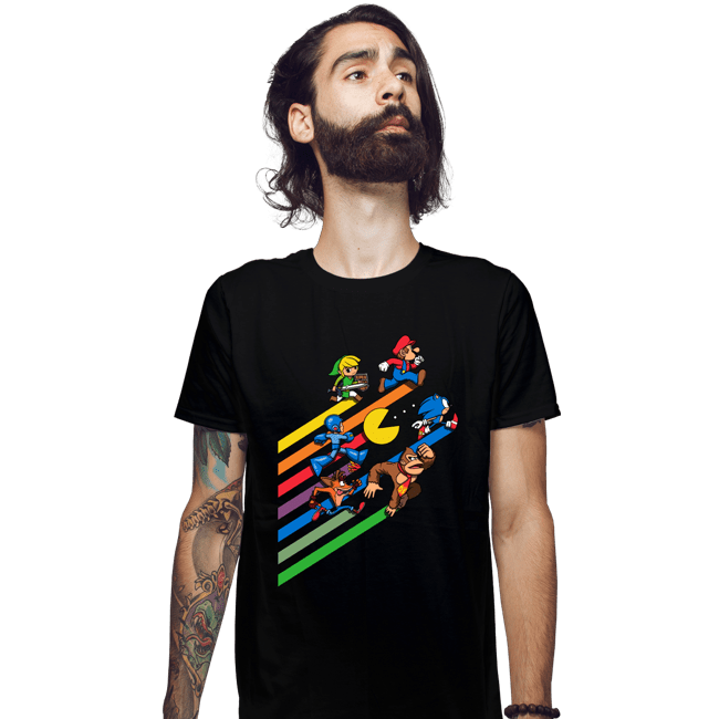 Daily_Deal_Shirts Fitted Shirts, Mens / Small / Black High Score Streak
