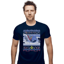 Load image into Gallery viewer, Shirts Fitted Shirts, Mens / Small / Navy Cuddly As A Cactus
