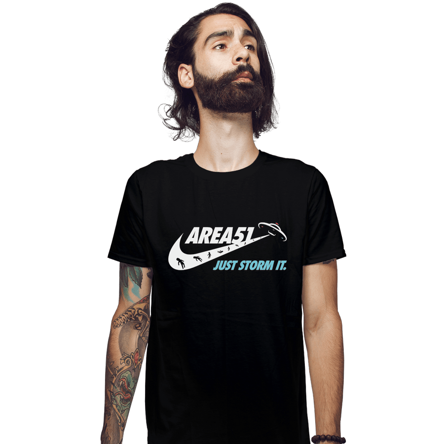 Shirts Fitted Shirts, Mens / Small / Black Just Storm It