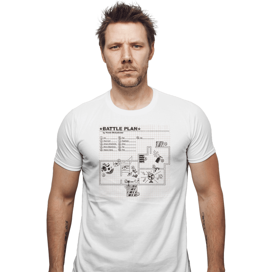 Shirts Fitted Shirts, Mens / Small / White Battle Plan