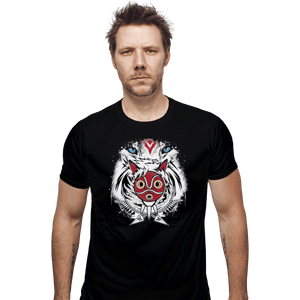 Shirts Fitted Shirts, Mens / Small / Black Forest Spirit Protector