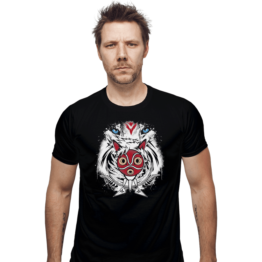 Shirts Fitted Shirts, Mens / Small / Black Forest Spirit Protector