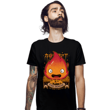 Load image into Gallery viewer, Shirts Fitted Shirts, Mens / Small / Black Fire Demon
