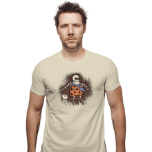 Load image into Gallery viewer, Shirts Fitted Shirts, Mens / Small / Sand Mysterious fossil
