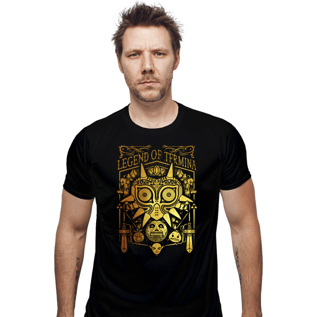 Daily_Deal_Shirts Fitted Shirts, Mens / Small / Black Legend Of Termina