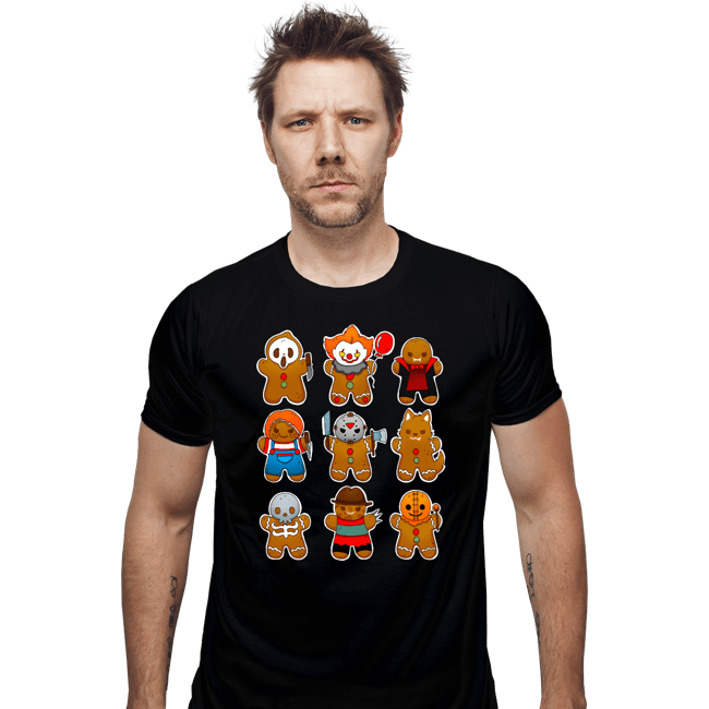 Daily_Deal_Shirts Fitted Shirts, Mens / Small / Black Ginger Horror