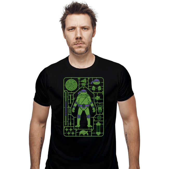 Daily_Deal_Shirts Fitted Shirts, Mens / Small / Black Donatello Model Sprue