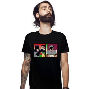 Secret_Shirts Fitted Shirts, Mens / Small / Black Batman Yelling At Catwoman