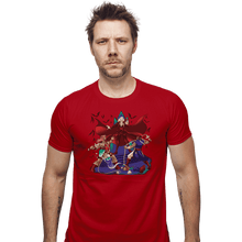 Load image into Gallery viewer, Shirts Fitted Shirts, Mens / Small / Red Smashelvania
