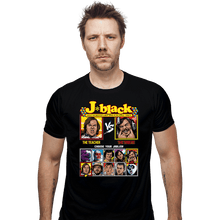 Load image into Gallery viewer, Daily_Deal_Shirts Fitted Shirts, Mens / Small / Black Jack Black Fighter
