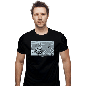 Secret_Shirts Fitted Shirts, Mens / Small / Black Giant Art