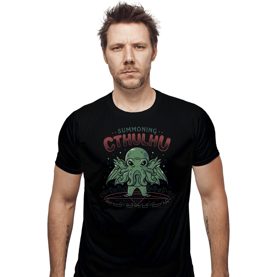 Shirts Fitted Shirts, Mens / Small / Black Summoning Cthulhu