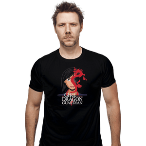 Shirts Fitted Shirts, Mens / Small / Black The Girl With The Dragon Guardian
