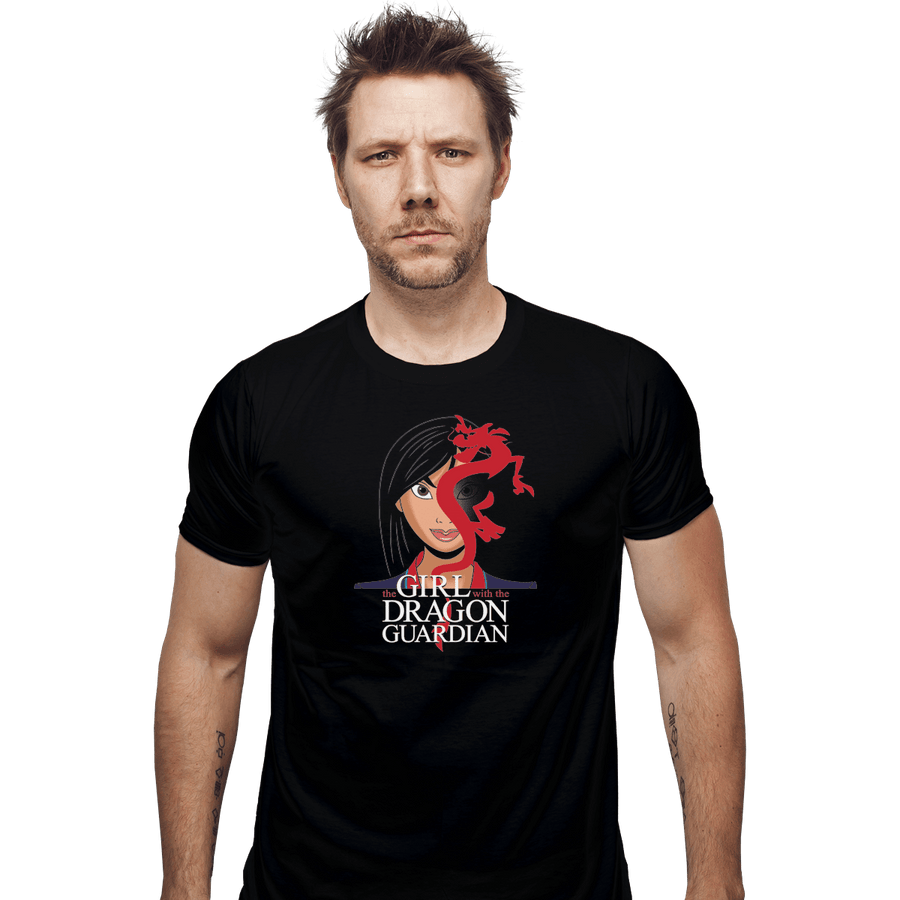 Shirts Fitted Shirts, Mens / Small / Black The Girl With The Dragon Guardian
