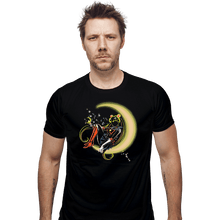 Load image into Gallery viewer, Shirts Fitted Shirts, Mens / Small / Black Moon Power
