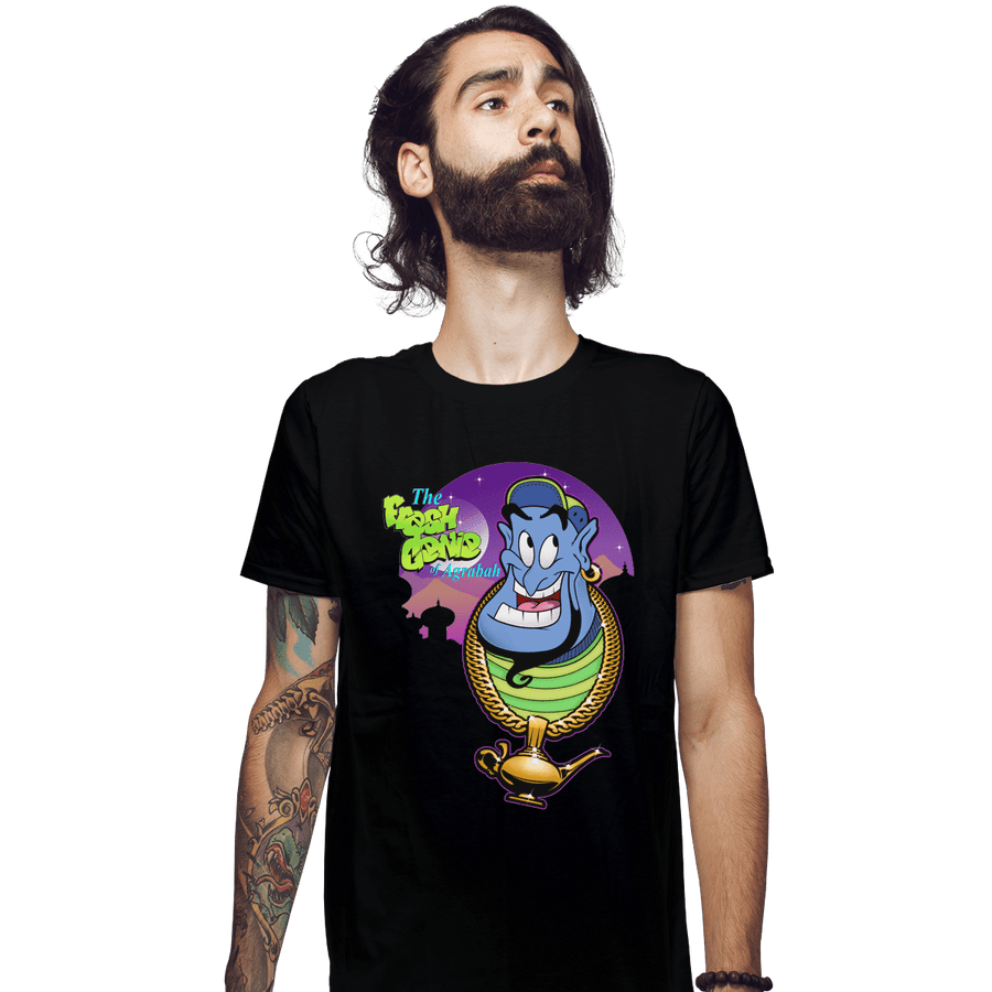 Shirts Fitted Shirts, Mens / Small / Black Fresh Genie Of Agrabah