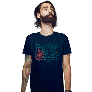 Secret_Shirts Fitted Shirts, Mens / Small / Navy Liger