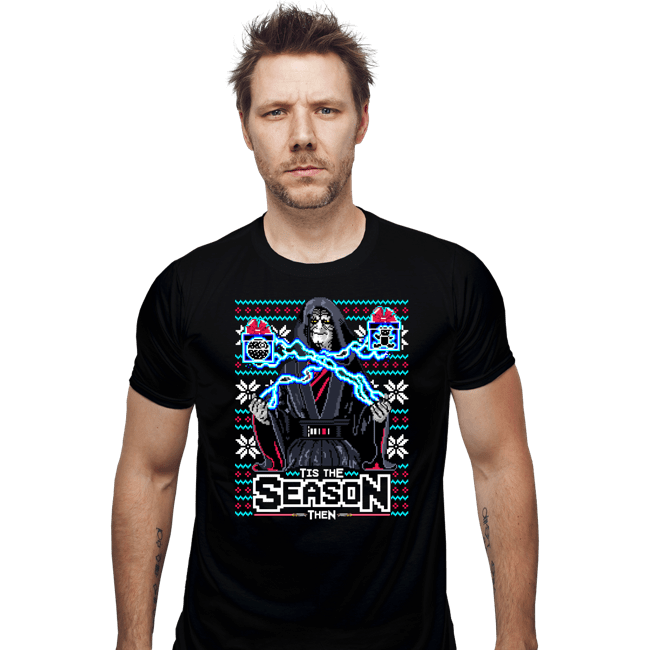 Daily_Deal_Shirts Fitted Shirts, Mens / Small / Black Tis The Season Then