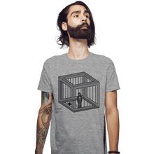Load image into Gallery viewer, Shirts Fitted Shirts, Mens / Small / Sports Grey Escher&#39;s Jail

