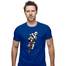 Load image into Gallery viewer, Daily_Deal_Shirts Fitted Shirts, Mens / Small / Royal Blue BMX Biker Scout
