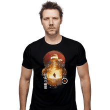 Load image into Gallery viewer, Shirts Fitted Shirts, Mens / Small / Black Sunset Samurai

