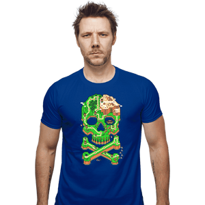 Secret_Shirts Fitted Shirts, Mens / Small / Royal Blue SNES Jolly Plumber