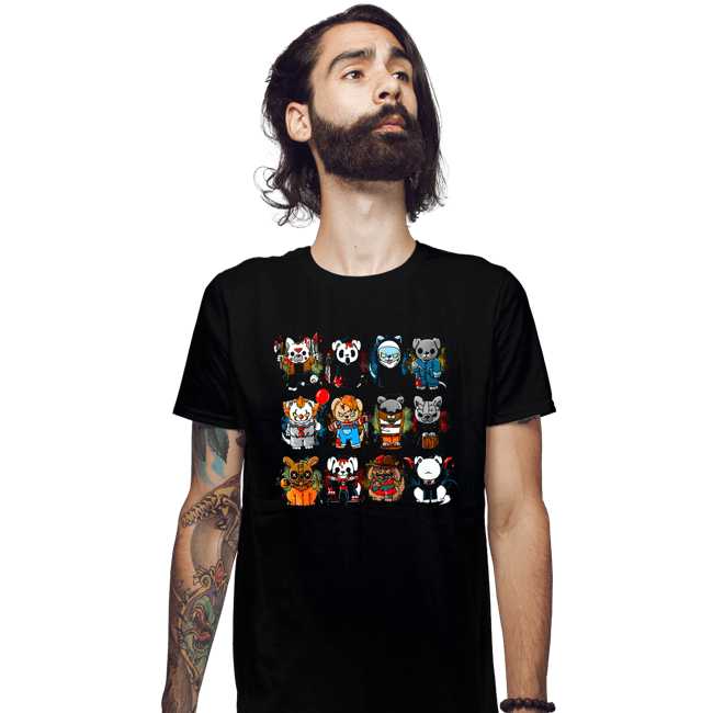 Daily_Deal_Shirts Fitted Shirts, Mens / Small / Black Horror Puppies